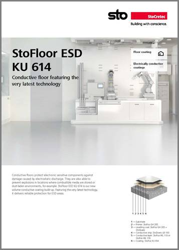 StoFloor ESD KU 614 Conductive floor featuring the very latest technology