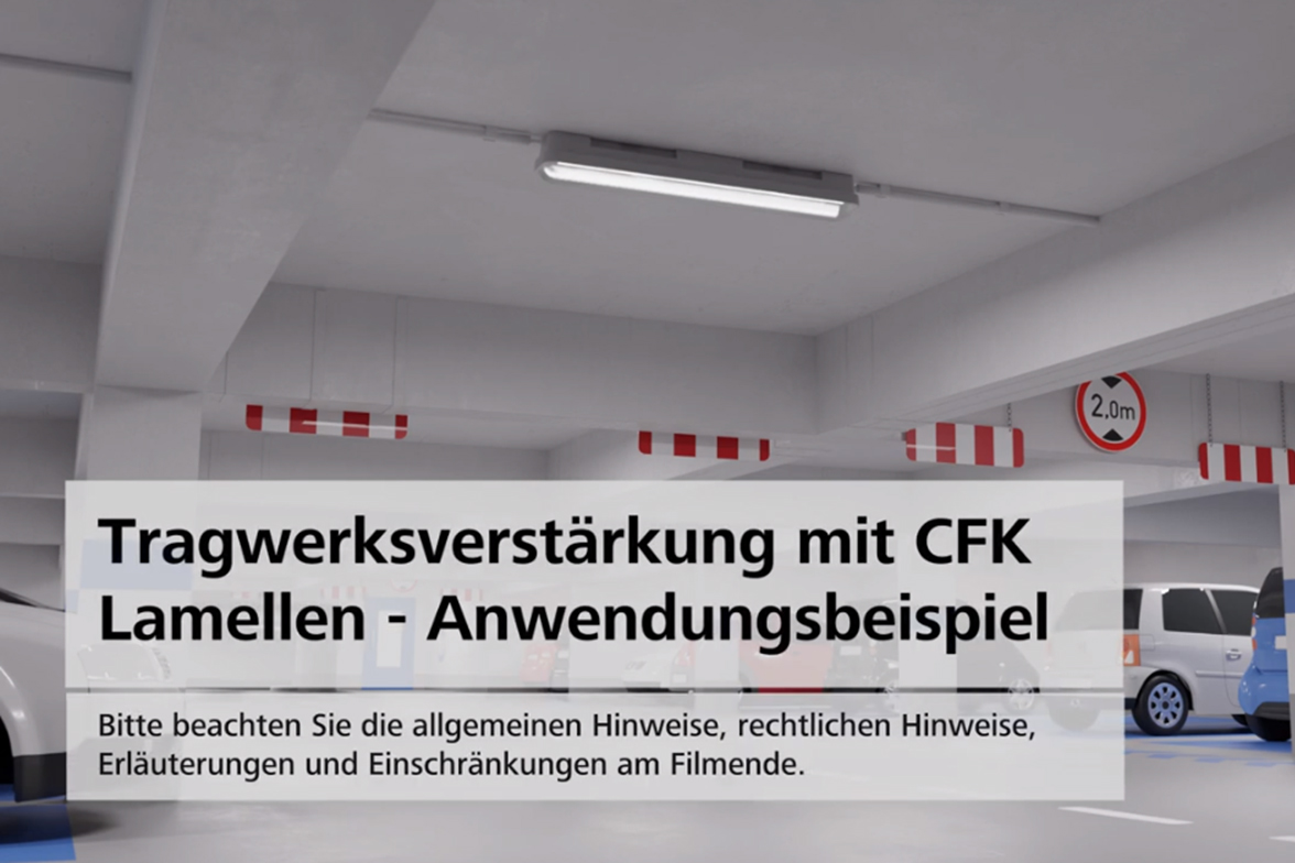 StoCretec parking garage - strengthening structures