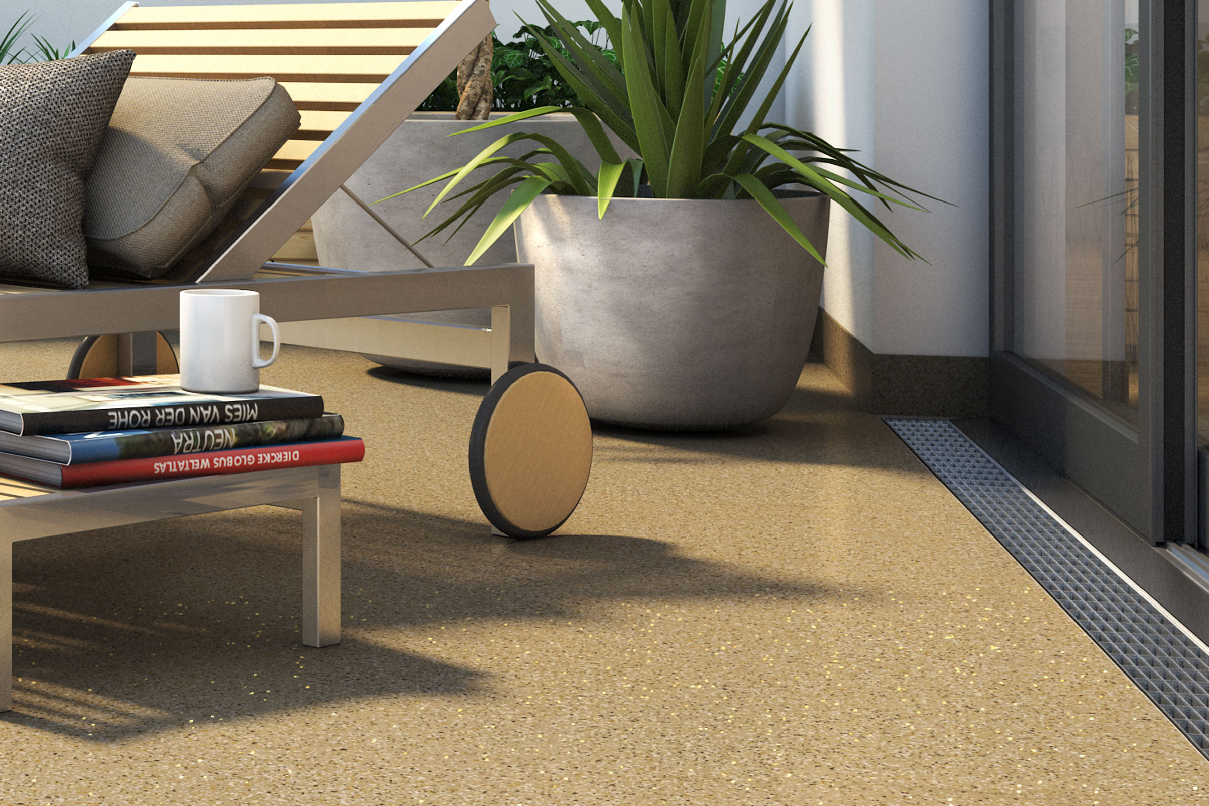 Creative balcony coating with StoCryl BF 700 floor paint