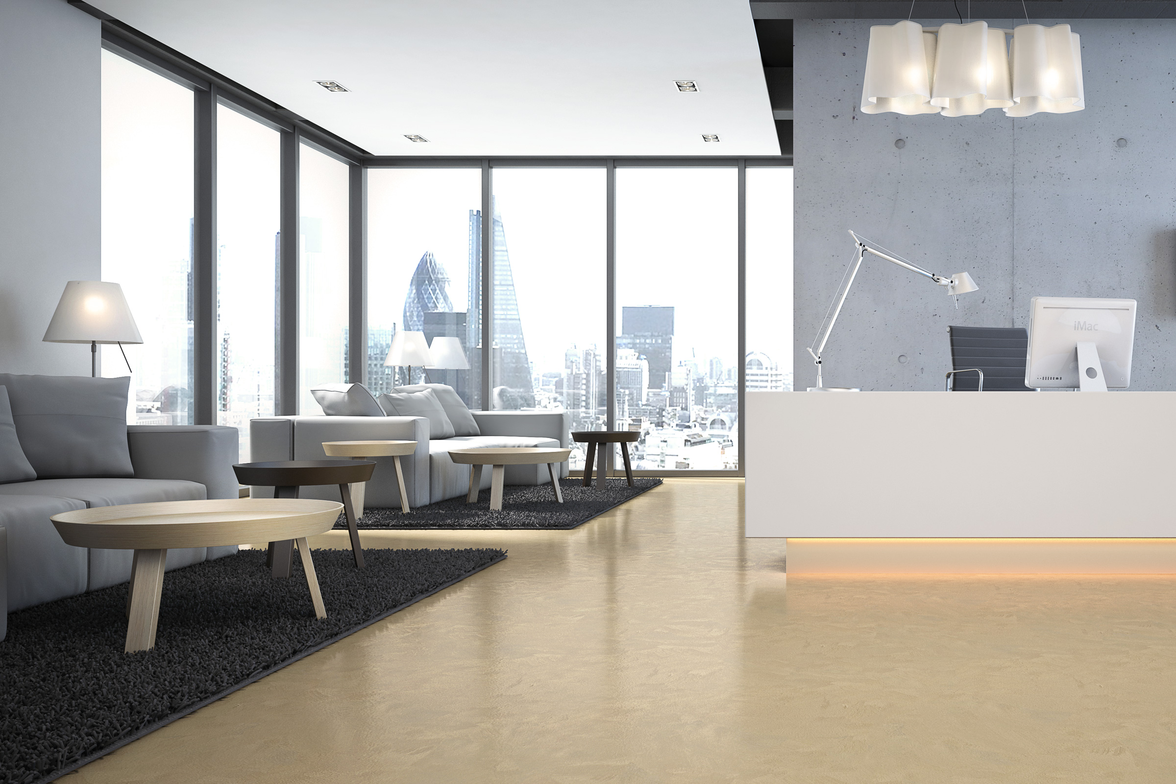 For surfaces that can be walked on and are subject to low mechanical loads