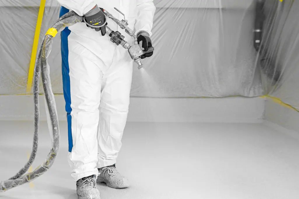The StoPur AC MultiCoat wearing course is applied in a single step.