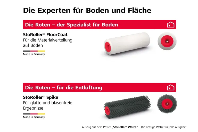 Neues Walzensortiment von Sto – ein Upgrade für die Baustelle