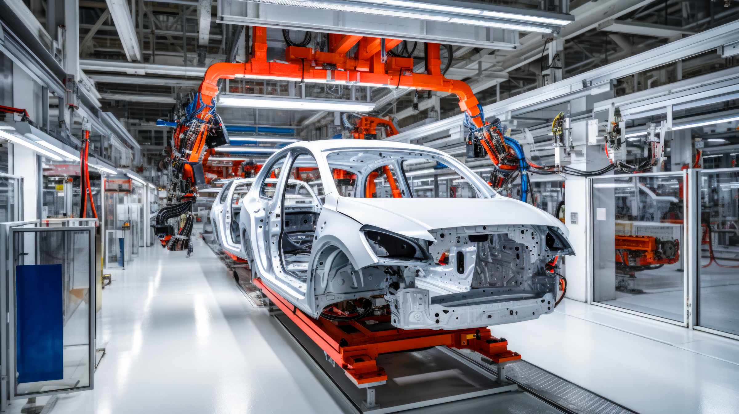 In many production areas, electrically conductive floors ensure safety from damage