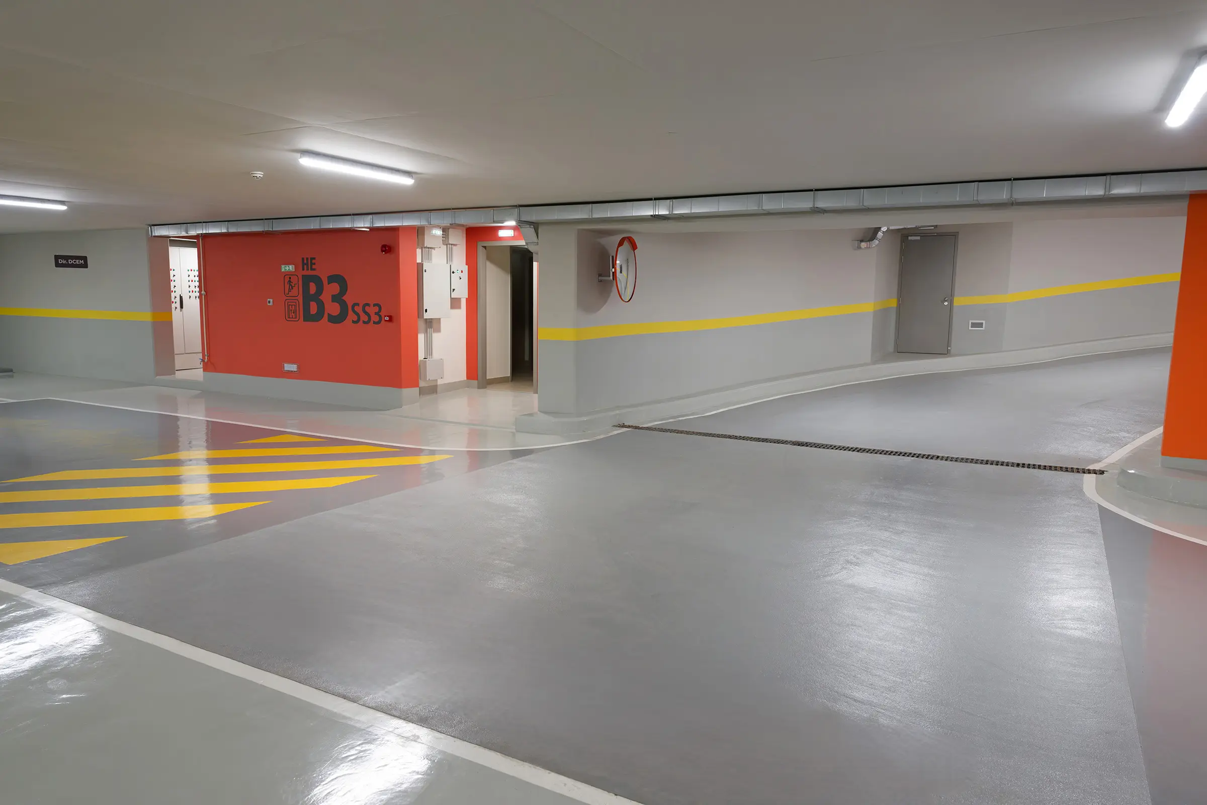 Boden- und Wandbeschichtung/Floor and wall coating underground car park, Beirut, LB