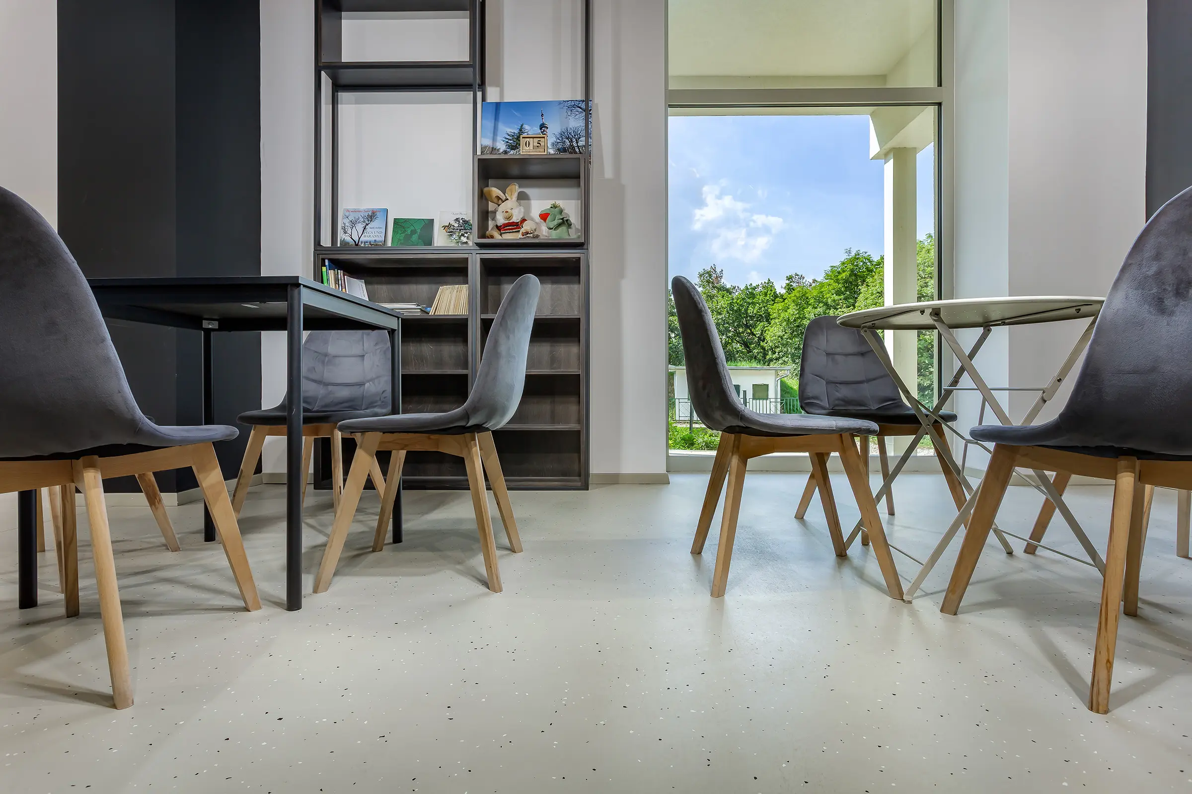 Decorative industrial floor coatings for recreational facility Misina TetőPont, Hungary