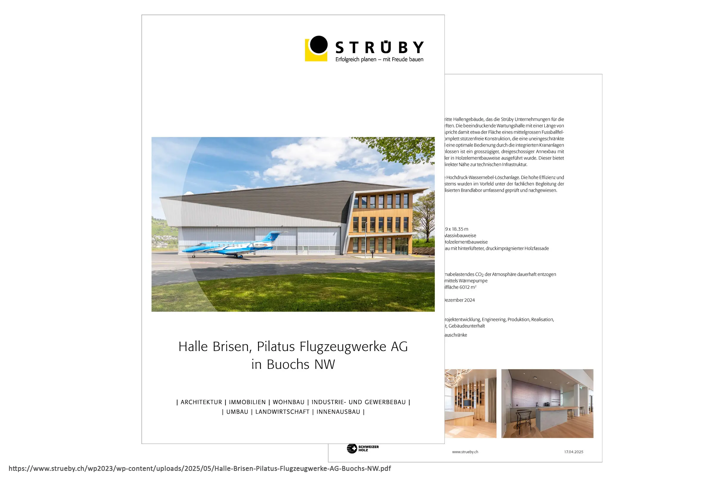 Pilatus CH New Aircraft Maintenance Hangar