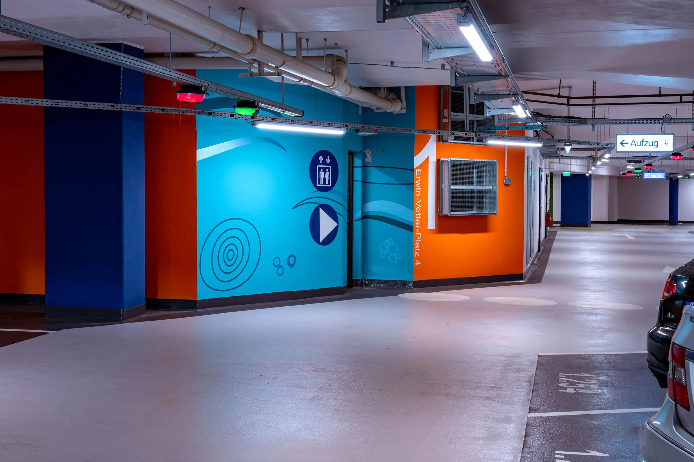 Underground car park centre/castle, Ettlingen, DE