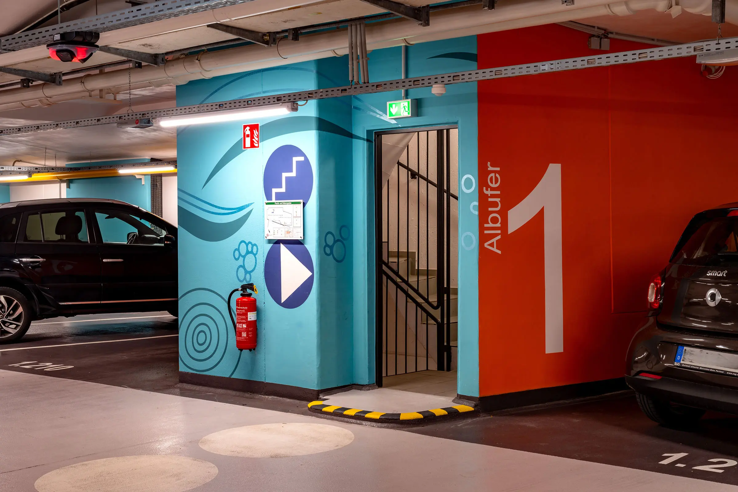 Underground car park centre/castle, Ettlingen, DE