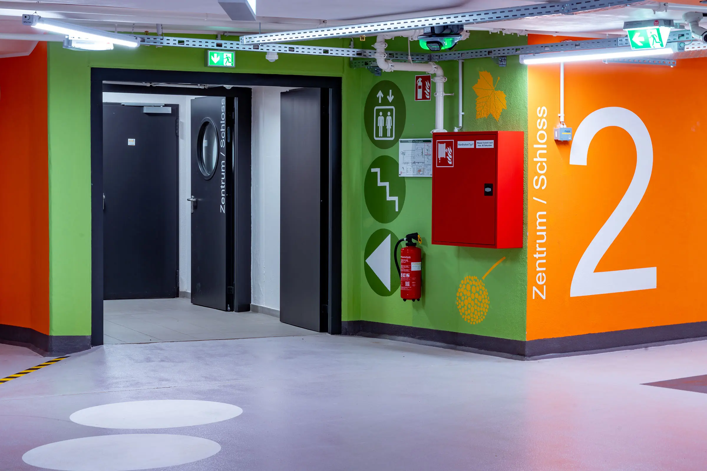 Underground car park centre/castle, Ettlingen, DE