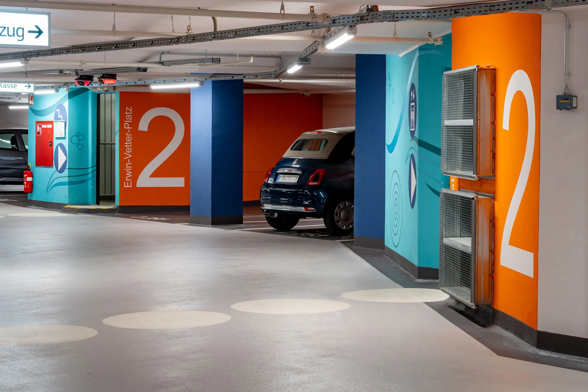 Underground car park centre/castle, Ettlingen, DE