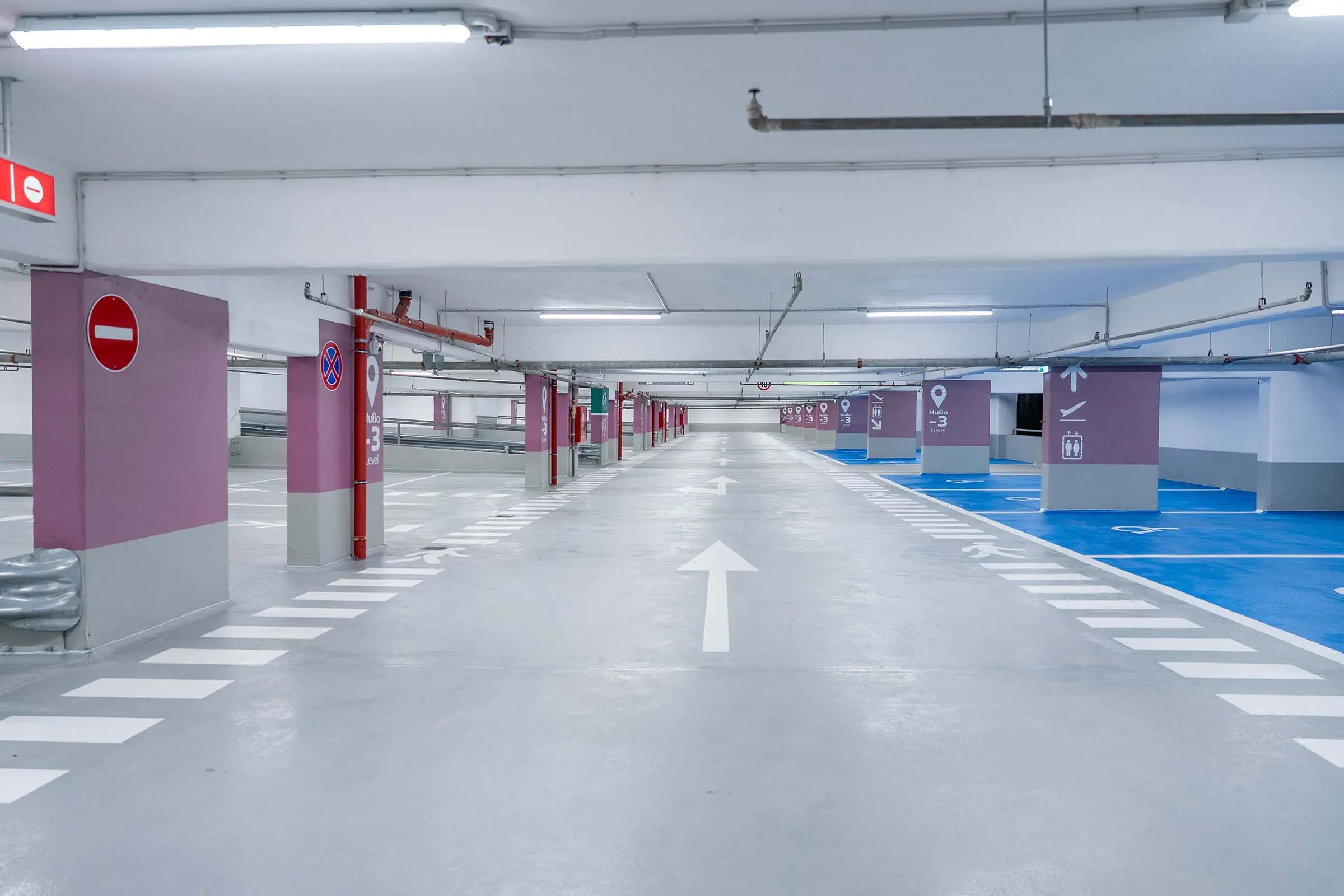 StoCretec Traffic Systems for the Refurbished Multistorey Car Park at Sofia Airport Terminal 2 The