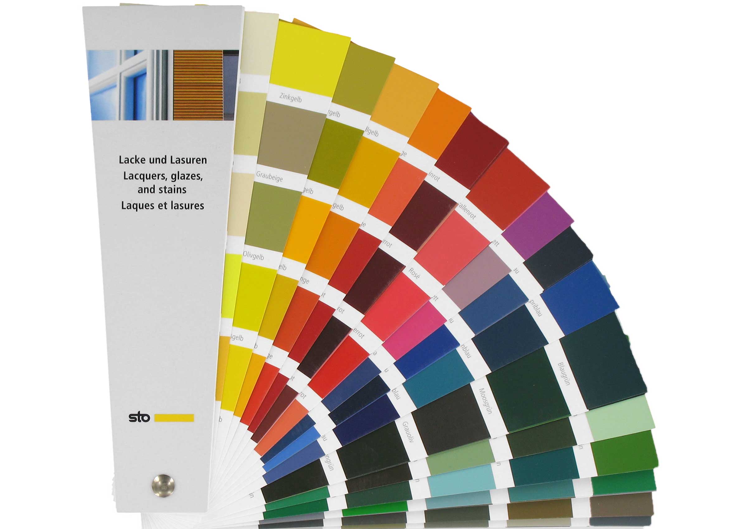 Lacquers, glazes, and stains – colour fan, image source: © Sto SE & Co. KGaA