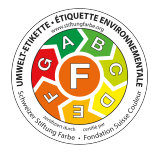 Environment label CH F coloured