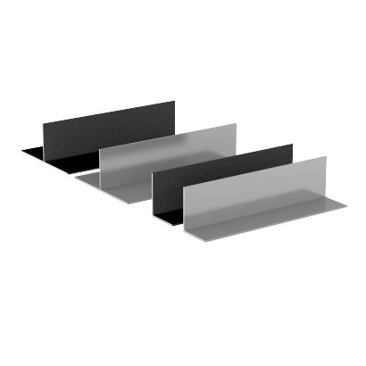 Sto-Aluminium-T- and L-Profile smooth